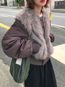 「アイテム（スウェットパンツ）」を使った、Kumika☆さん（レディース・158cm）の秋コーディネート