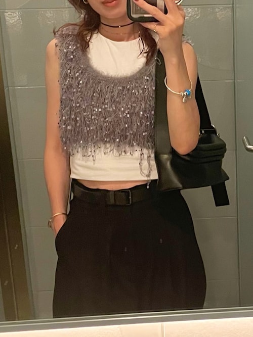 セール】【TODAYFUL/トゥデイフル】Fringe Knit Buistier