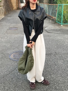 「adidas（アディダス）のハンドボール SPEZIAL / HANDBALL SPEZIAL / アディダスオリジナルス adidas Originals　スニーカー（スニーカー）」を使った、Kumika☆さん（レディース・158cm）の夏コーディネート