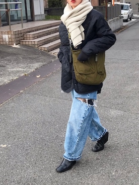 Kumika☆さん（レディース・158cm）の冬コーディネート