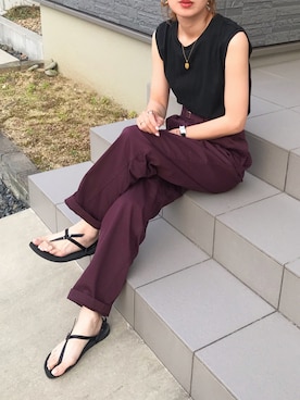 「OMNES Another Edition（オムネス アナザーエディション）のアイテム」を使った、Kumika☆さん（レディース・158cm）の夏コーディネート