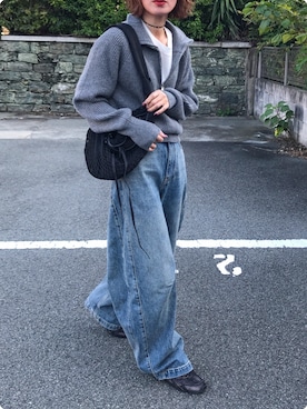 「アイテム（Tシャツ/カットソー）」を使った、Kumika☆さん（レディース・158cm）の秋コーディネート