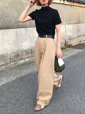 「アイテム（バッグ）」を使った、Kumika☆さん（レディース・158cm）の春コーディネート