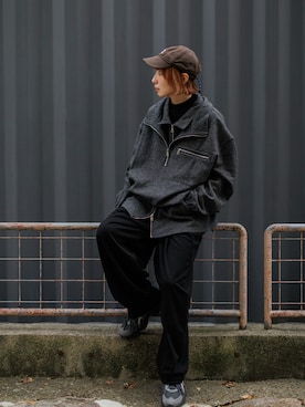 「ASICS（アシックス）のアイテム」を使った、Kumika☆さん（レディース・158cm）の冬コーディネート