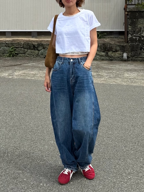 「PUMA(プーマ)の【PUMA】26SS新作 SPEEDCAT NYLON プーマ スピードキャット ナイロン(スニーカー)」を使った、Kumika☆さん(レディース・158cm)の夏コーディネート