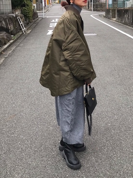 「アイテム（ワンピース）」を使った、Kumika☆さん（レディース・158cm）の冬コーディネート