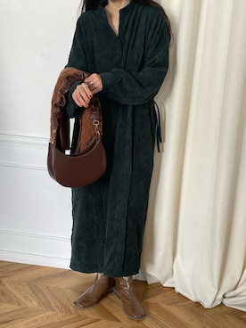 「Bab（バブ）のアイテム（バッグ）」を使った、Ayaさん（レディース・157cm）の秋コーディネート