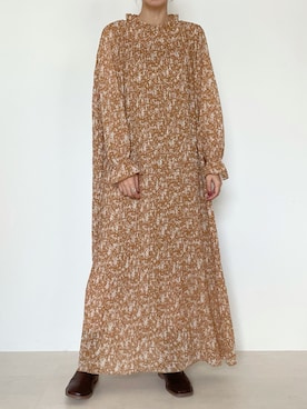 「Bab（バブ）のアイテム（ワンピース/ドレス）」を使った、Ayaさん（レディース・157cm）の秋コーディネート