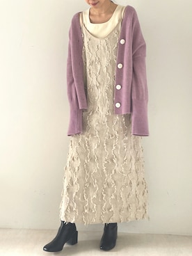 「Bab（バブ）のアイテム」を使った、Ayaさん（レディース・157cm）の秋コーディネート