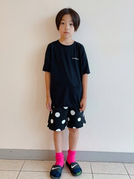 「こども ビームス（コドモビームス）のアイテム（パンツ）」を使った、eightmaaanさん（キッズ・132cm）の夏コーディネート