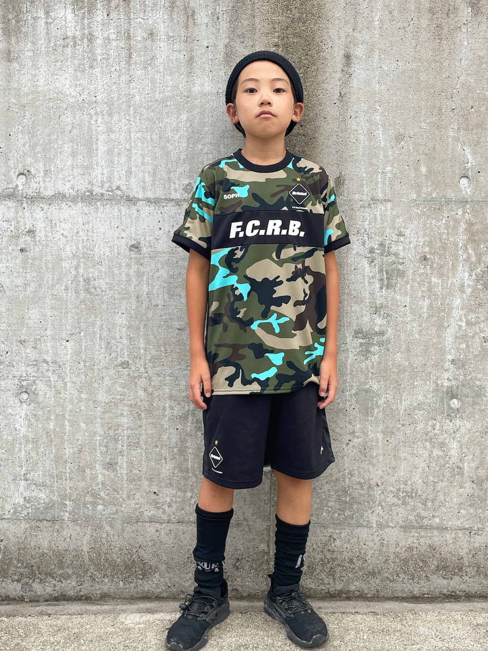 FC Real Bristol ゲームシャツ　長袖　迷彩　グレー　XL F.C.Real Bristol 21AW L/S CAMOUFLAGE TEAM TOP エフシーレアル