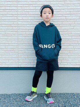 「KANGOL KIDS（カンゴールキッズ）のアイテム」を使った、eightmaaanさん（キッズ・132cm）の秋コーディネート