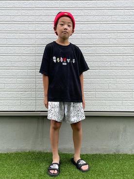 「BTS」｜eightmaaanさん（キッズ・138cm）の夏コーディネート