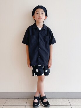 「こども ビームス（コドモビームス）のアイテム（パンツ）」を使った、eightmaaanさん（キッズ・132cm）の夏コーディネート