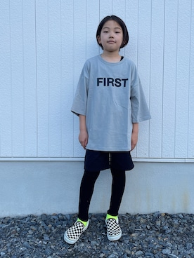 「RE/SP（アールイーエスピー）のアイテム（パンツ）」を使った、eightmaaanさん（キッズ・134cm）の冬コーディネート