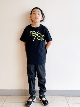 「こども ビームス（コドモビームス）のアイテム（パンツ）」を使った、eightmaaanさん（キッズ・132cm）の夏コーディネート