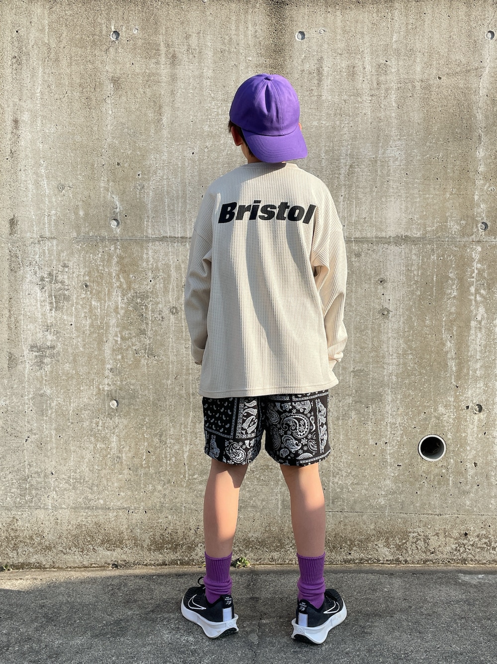 【美品】ブリストル ロンT ワッフル FCRB