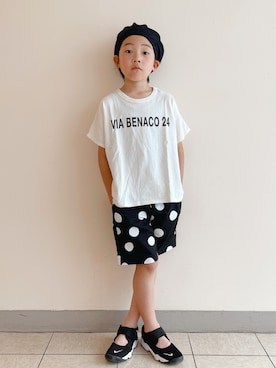 「こども ビームス（コドモビームス）のアイテム（パンツ）」を使った、eightmaaanさん（キッズ・132cm）の夏コーディネート