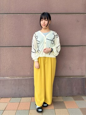 「DRESKIP（ドレスキップ）の【高レビュー/S-LL】大人ヘルシーなスタイルに ラメタンクトップ（坦克背心、シルバー系）」を使った、あゆさん（レディース・149cm）の夏コーディネート
