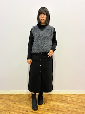 「DRESKIP（ドレスキップ）のアイテム」を使った、あゆさん（レディース・149cm）の秋コーディネート