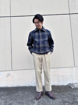 「Paraboot（パラブーツ）のアイテム（その他シューズ）」を使った、きょーへーさん（メンズ・169cm）の冬コーディネート