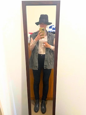 「私物のアイテム（リング、ホワイト系）」を使った、ボンボンさん（レディース・164cm）の秋コーディネート
