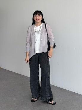 「Green　Parks（グリーンパークス）のアイテム」を使った、ユナさん（骨格ストレート・レディース・155cm）の夏コーディネート