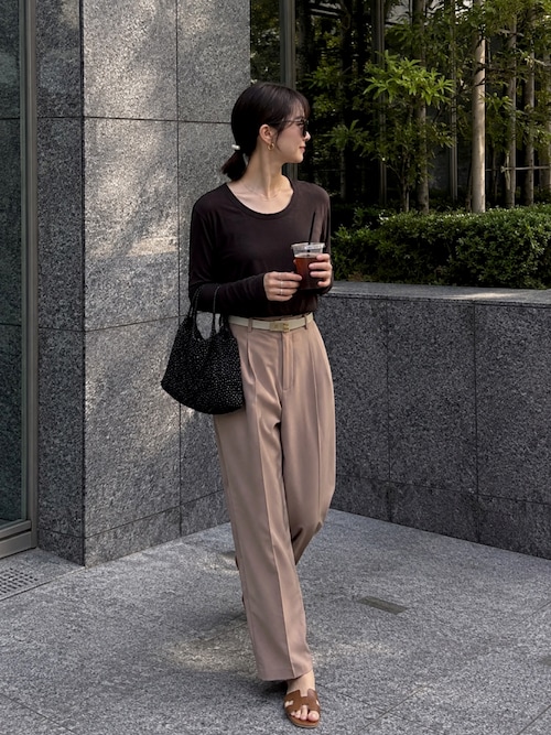 conte tシャツ 「conte」コットン シアー クルーネックカットソー
