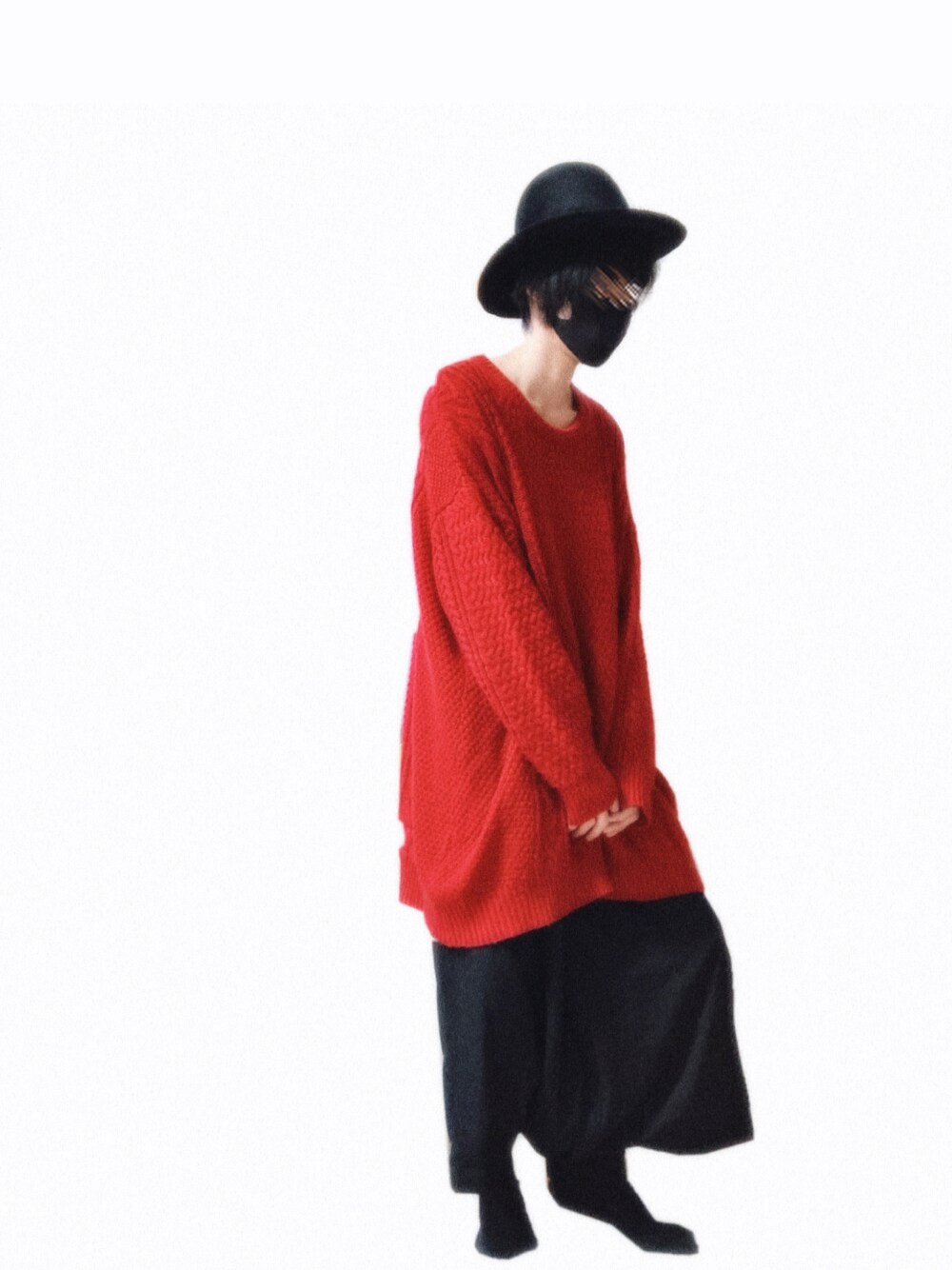 猫背 Undercover的宽边帽搭配 Wear