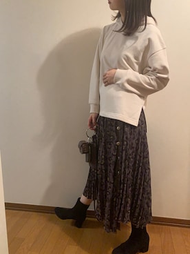 「frames RAY CASSIN（フレームスレイカズン）のアイテム（バッグ）」を使った、ナナさん（レディース・165cm）の秋コーディネート