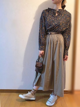 「frames RAY CASSIN（フレームスレイカズン）のアイテム（バッグ）」を使った、ナナさん（レディース・165cm）の秋コーディネート