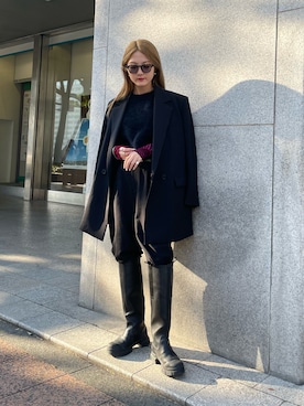 yuka nakamoriさん(レディース・152cm)の冬コーディネート