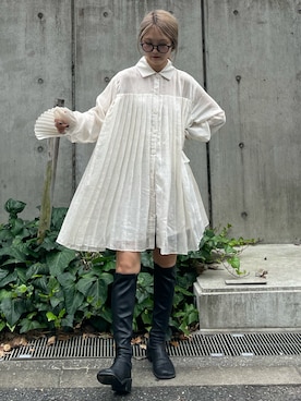 「GHOSPELL（ゴスペル）のアイテム」を使った、yuka nakamoriさん（レディース・152cm）の夏コーディネート