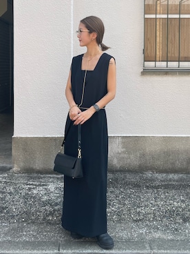 「Lui's（ルイス）のアイテム（ワンピース/ドレス）」を使った、yuka nakamoriさん（レディース・154cm）の秋コーディネート