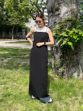 「Lui's（ルイス）のアイテム（ワンピース/ドレス）」を使った、yuka nakamoriさん（レディース・153cm）の春コーディネート
