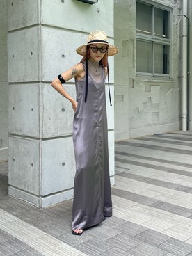 「Lui's（ルイス）のアイテム（ワンピース/ドレス）」を使った、yuka nakamoriさん（レディース・152cm）の夏コーディネート