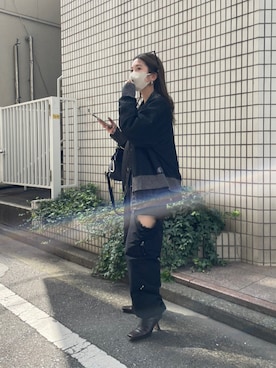 「TANAKA（タナカ）のアイテム」を使った、yuka nakamoriさん（レディース・152cm）の春コーディネート