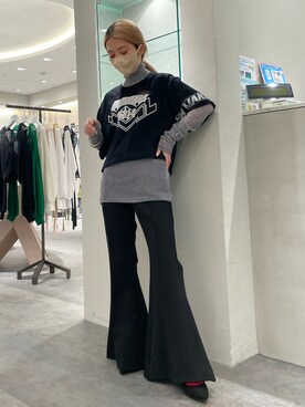 yuka nakamoriさん（レディース・152cm）の春コーディネート