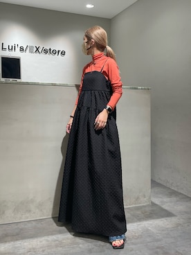 「Lui's（ルイス）のアイテム（ワンピース/ドレス）」を使った、yuka nakamoriさん（レディース・152cm）の夏コーディネート