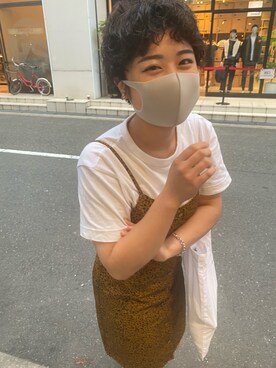 「IKUMI（イクミ）のアイテム」を使った、NENEさん（レディース・154cm）の夏コーディネート