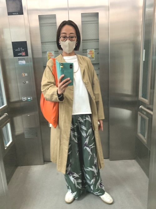 SACRA SHADOW LEAF プリント ドロースト パンツ SACRA SHADOW LEAF プリント ドロースト パンツ SACRA SHADOW