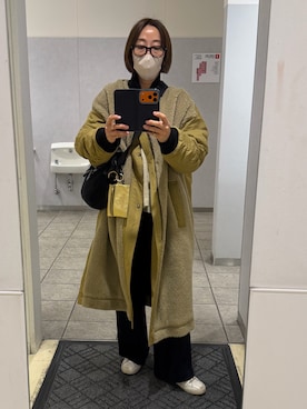 「アイテム（ショルダーバッグ）」を使った、yayowillさん（レディース・160cm・40代）の冬コーディネート