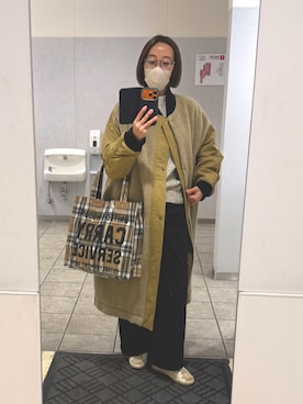 「FRAMeWORK（フレームワーク）のアイテム」を使った、yayowillさん（レディース・160cm）の冬コーディネート