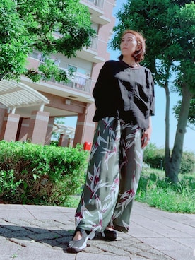 「TICCA（ティッカ）のアイテム（トップス）」を使った、yayowillさん（レディース・159cm）の夏コーディネート