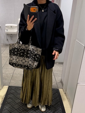 「アイテム（スカート）」を使った、yayowillさん（レディース・160cm・40代）の秋コーディネート