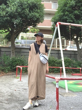 「SHIPS（シップス）のアイテム（ワンピース/ドレス）」を使った、yayowillさん（レディース・159cm）の秋コーディネート