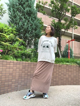 「journal standard L'essage（ジャーナルスタンダードレサージュ）のアイテム（帽子）」を使った、yayowillさん（レディース・159cm）の春コーディネート