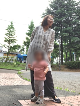 「NOMBRE IMPAIR（ノンブルアンペール）のアイテム（パンツ）」を使った、yayowillさん（レディース・159cm）の夏コーディネート