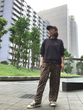 「AP STUDIO（エーピーストゥディオ）のアイテム（スウェット）」を使った、yayowillさん（レディース・159cm）の秋コーディネート