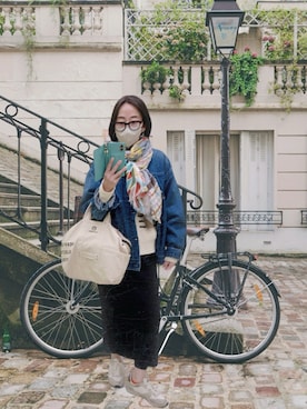 「FRAMeWORK（フレームワーク）のアイテム（スカート）」を使った、yayowillさん（レディース・159cm）の春コーディネート